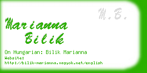 marianna bilik business card